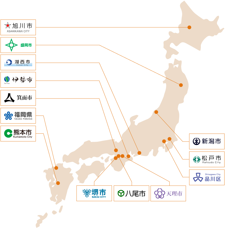 実施団体マップ